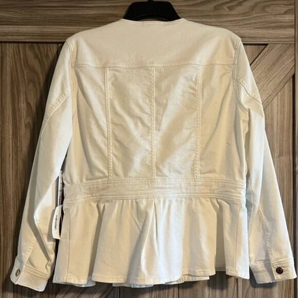 NWT Liz Clairborne Denim Jacket Size Petite Large - Picture 2 of 3
